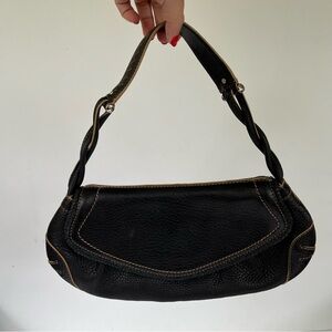 Small Black Leather Cole Haan Village SP06 Purse